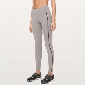 Lululemon Speed Up Tight Leggings Metallic Grey 28" Inseam W5BO9S Women's 6